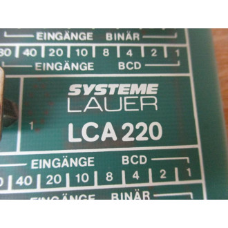 Lauer LCA220 Circuit Board - Used