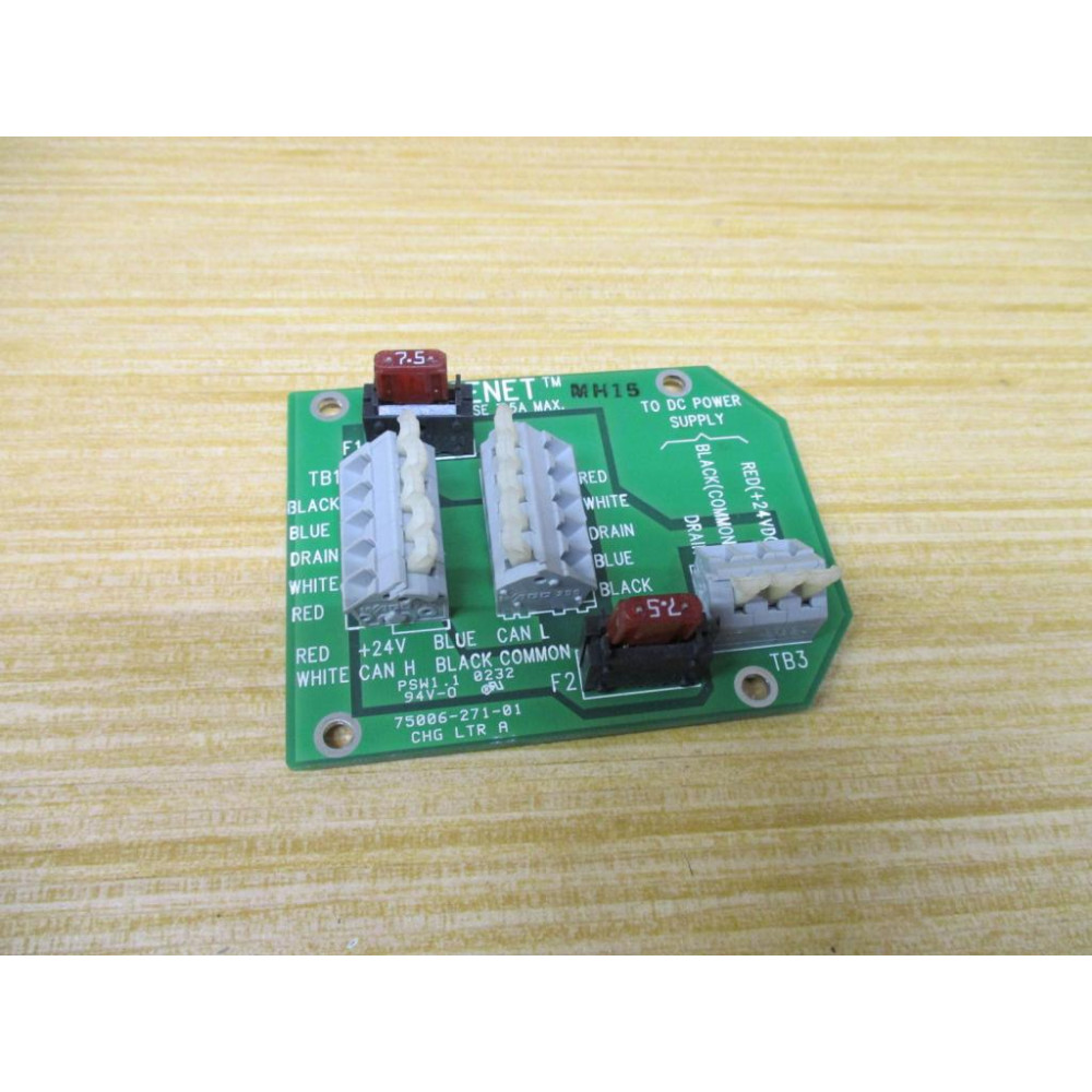 Allen Bradley 75006-271-01 Devicenet Connector PCB Board 7500627101 Chg. Ltr. A - Used