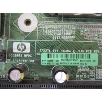 HP 375376-001 Tower Desktop Motherboard DC7600 Damaged Circuits - Parts Only