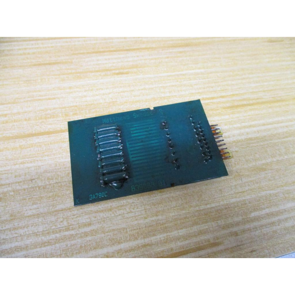 Matthews Swedot 839088.01 Circuit Board GA790C - Used