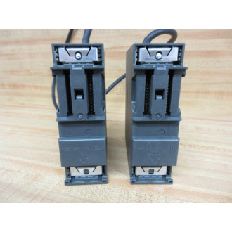 Siemens 6ES7 365-0BA01-0AA0 Module Interface 6ES73650BA010AA0 2 Modules With Connecting Cable - Used