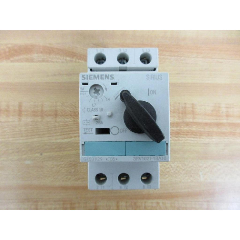 Siemens 3RV1021-1BA10 Motor Starter Protector 3RV10211BA10 - Used