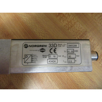 Norgren 0863299 Pressure Switch 33D - Used