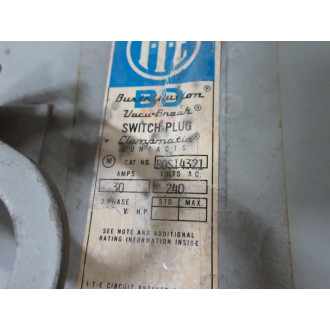 Siemens BOS14321 ITE Switch Plug B0S14321 - Used