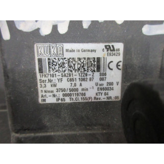 Kuka 1FK7101-5AZ91-1ZZ9-Z-S06 AC Motor 0000119766 - Used