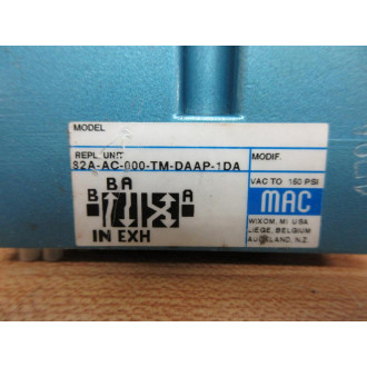 MAC 82A-AC-000-TM-DAAP-1DA Solenoid Valve Without Pilot Valve - Used