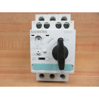 Siemens 3RV1021-1KA10 9-12.5A Circuit Breaker 3RV10211KA10 With 3RV1901-1F Auxiliary Contact - Used