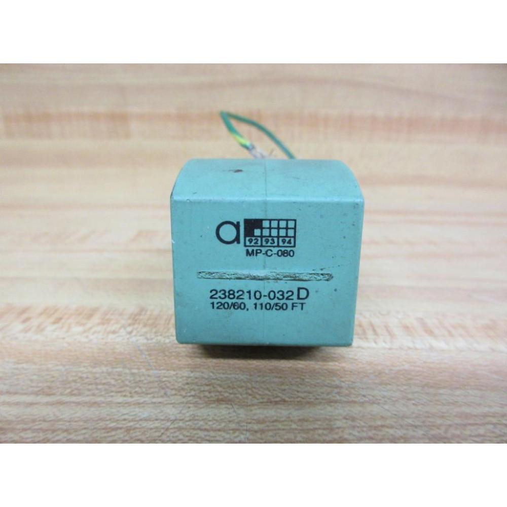 Asco 238210-032D Valve Coil MP-C-080 - Used