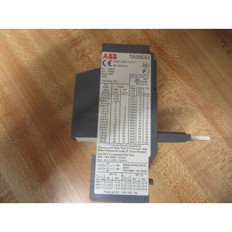 ABB TA25-DU Overload Relay TA25DU 3.5A-5A - Used