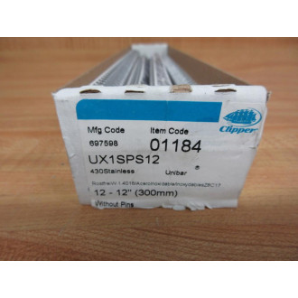 Flexco UX1SPS12 Clipper 316 SS Lacing 16569 Item Code 01184 430SS (Pack of 12)