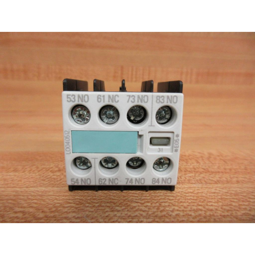 Siemens 3RH1911-1FA31 Auxiliary Switch Block 3RH19111FA31 - New No Box