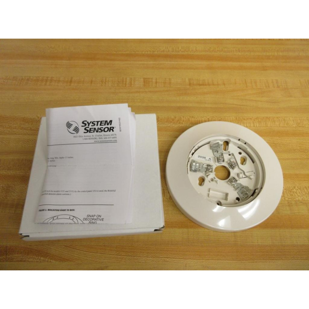 System Sensor B110LP Plug-in Detector Base