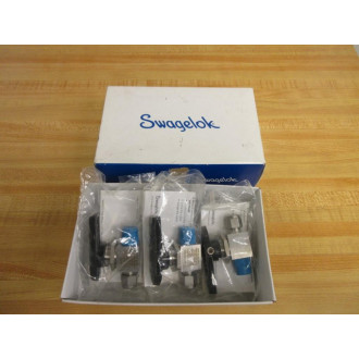 Swagelok SS-43GM4-S4 Ball Valve SS43GM4S4 (Pack of 3)