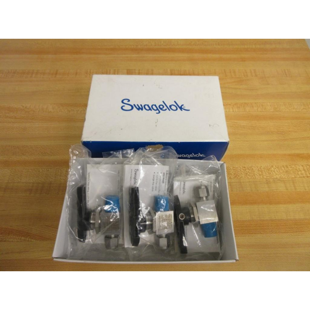 Swagelok SS-43GM4-S4 Ball Valve SS43GM4S4 (Pack of 3)