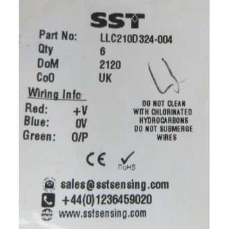 SST LLC210D324-004 Liquid Level Sensor LLC210D324004 - New No Box