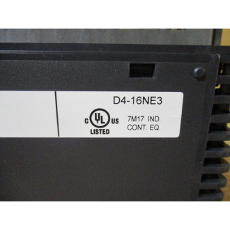 Automation Direct D4-16NE3 16-Pt Input Module D416NE3 WO Cover - Used