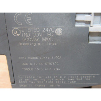 ABB AL26-40-00 Contactor AL26-40-00-81 WO Din Rail - Used