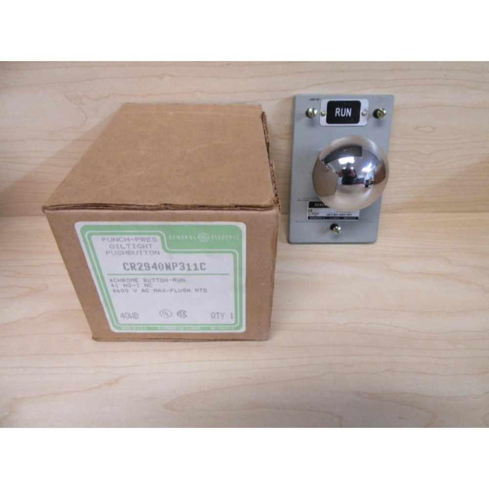 GE General Electric CR2940NP311C Chrome Pushbutton