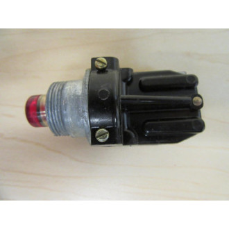 General Electric CR104C122 Lamp Base Red Button - Used