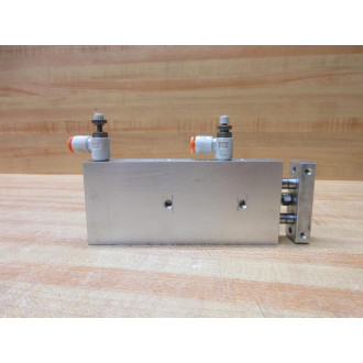 SMC CXSM10-50 Guided Cylinder CXSM1050 WFittings - Used