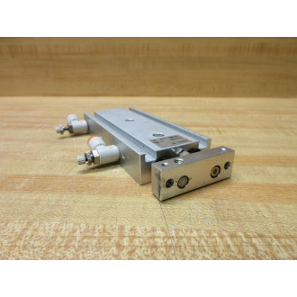 SMC CXSM10-50 Guided Cylinder CXSM1050 WFittings - Used