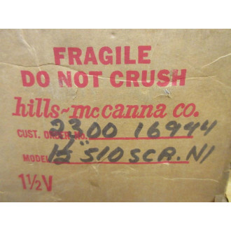 Hills-McCanna 1-12" 510 SCR.N1 Diaphragm Valve F-567-5M-4-60