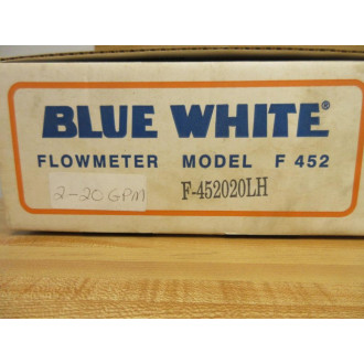 Blue-White F-452020LH Flowmeter F-452020LH
