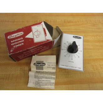 Dayton 2E269C Spring Wound Timer