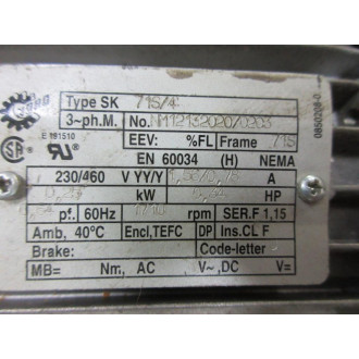 Nord NM121320200203 Motor SK-71S4 - Used