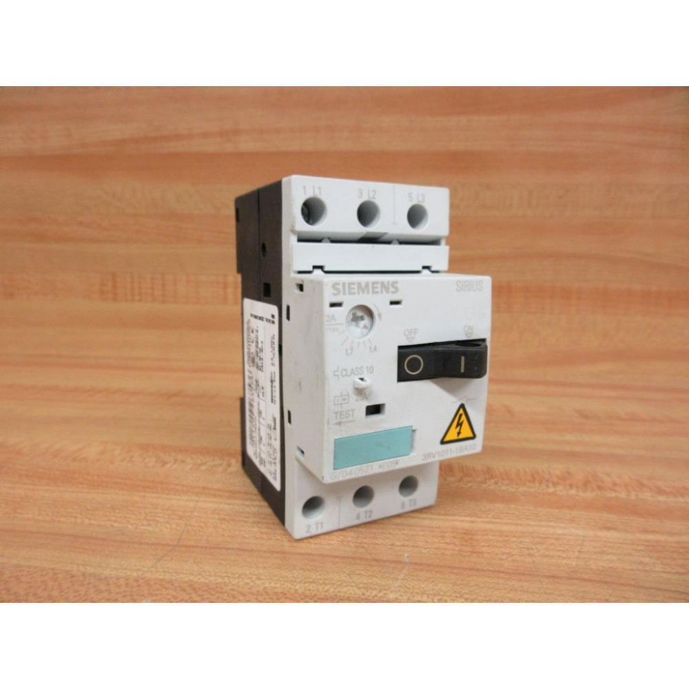 Siemens 3RV1011-1BA10 Circuit Breaker 3RV10111BA10 - Used