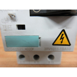 Siemens 3RV1011-1BA10 Circuit Breaker 3RV10111BA10 - Used