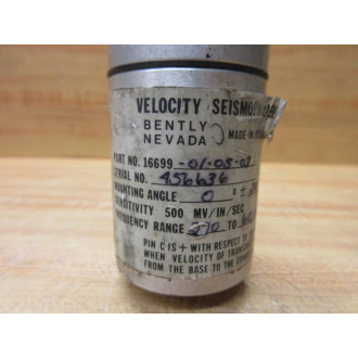 Bently Nevada 16699-01-05-03 Velocity Seismoprobe 0 ± 20 - Used