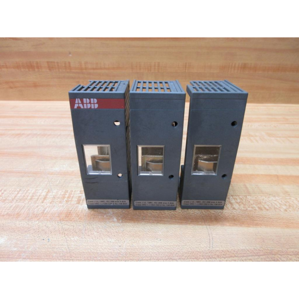 Asea Brown Boveri OS-60J12 ABB Switch Fuse OS60J12 Fuse Holders Cracked - Used