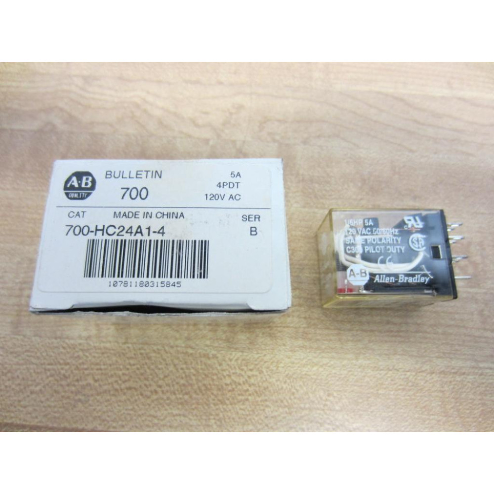 Allen Bradley 700-HC24A1-4 120V AC Relay 700-HC24A1-4 120VAC *Series May Vary*