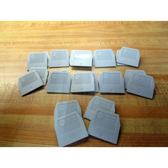 Allen Bradley 1492-EB3 End Barriers 1492EB3 Gray (Pack of 22) - New No Box