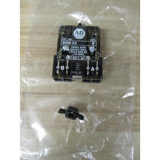 Allen Bradley 800M-XA Contact Block 800MXA WClip Series B 300VAC - New No Box