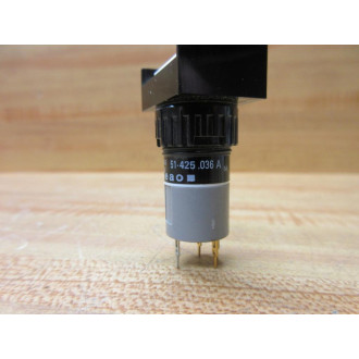 EAO 51-425 .036 A Pushbutton Switch 51425036 White - New No Box