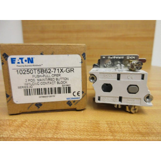 Eaton 10250T5B62-71X-GR Push-Pull Operator Button 10250T5B6271XGR