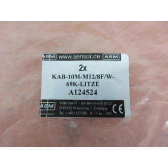 ASM KAB-10M-M128FW-69K-Litze QD Cable Cord Set A124524