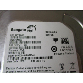 Seagate 1BD141-500 Barracuda 250GB Hard Drive - Used