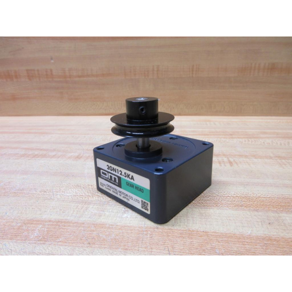 Oriental Motor 2GN12.5KA Gear Head 2GN125KA Black Pulley - New No Box