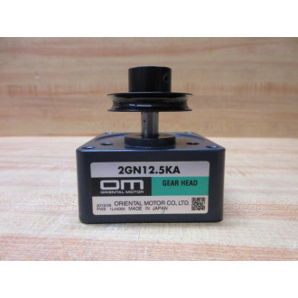 Oriental Motor 2GN12.5KA Gear Head 2GN125KA Black Pulley - New No Box