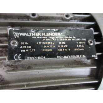 Walther Flender 1526431712 Motor 7AA71M-04K - Used