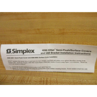 Simplex 0742317 Surface Cover Bracket 4090-9810 (Pack of 11)