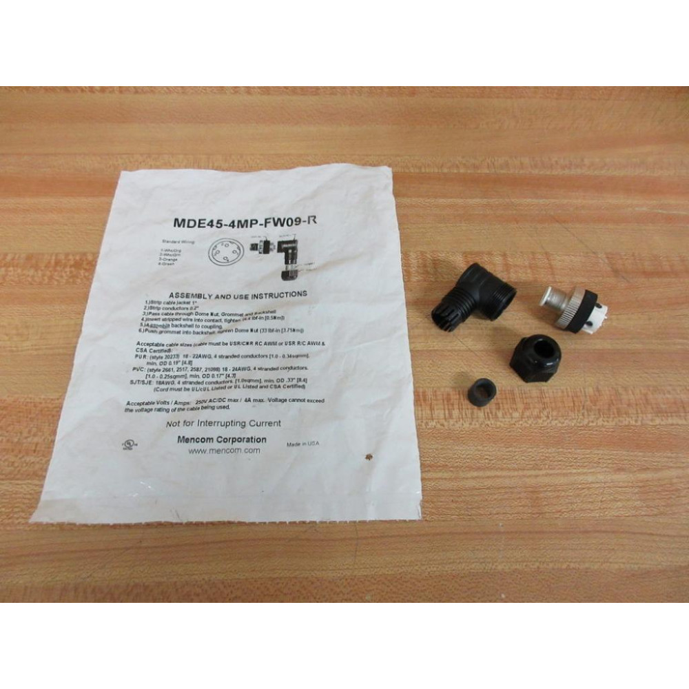 Mencom MDE45-4MP-FW09-R Connector MDE454MPFW09R