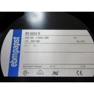 Ebmpapst DV 6224 R Axial Fan DV6224R WO Guard - Used