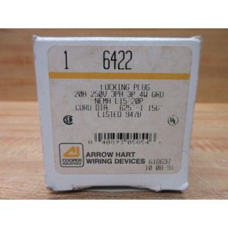 Arrow Hart 6422 Cooper Locking Plug