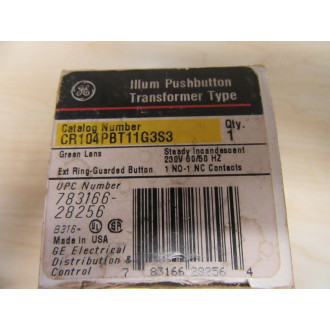 General Electric CR104PBT11G3S3 Push Button Switch