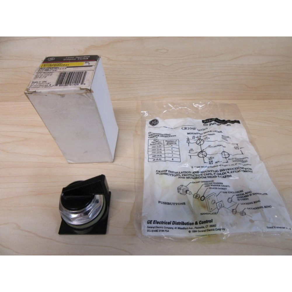 General Electric CR104PSM92B91 Selector Switch