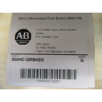 Allen Bradley 800HC-QRBH2G Push Button Switch